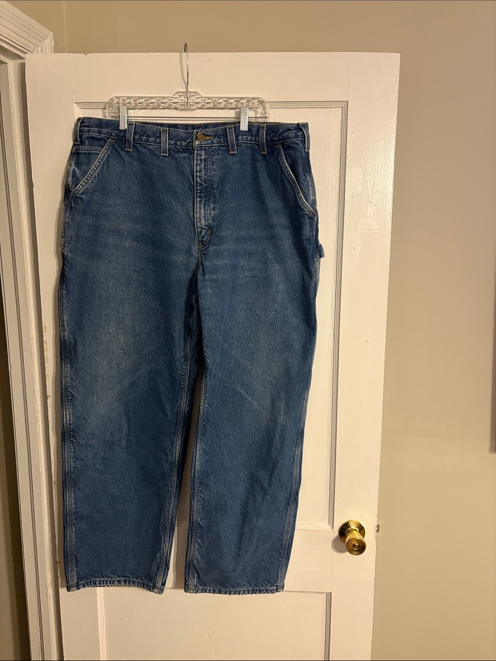 Carhartt Relaxed Fit Men's Jeans in Faded Blue